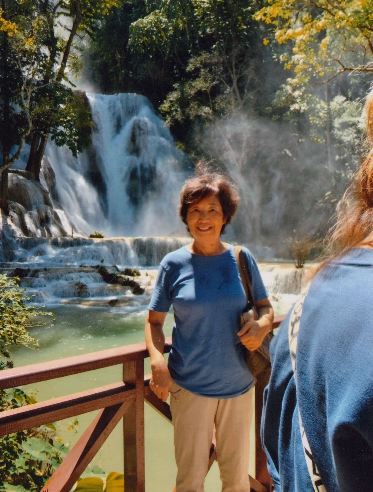 ラオス タッドローロッジ滝